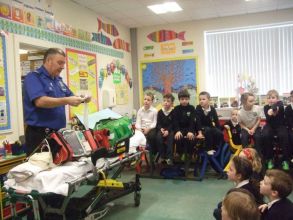 Visit by Paramedic to Primary 2/3 pupils