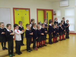 Reception, Year 1 and Year 2 performing at our assembly